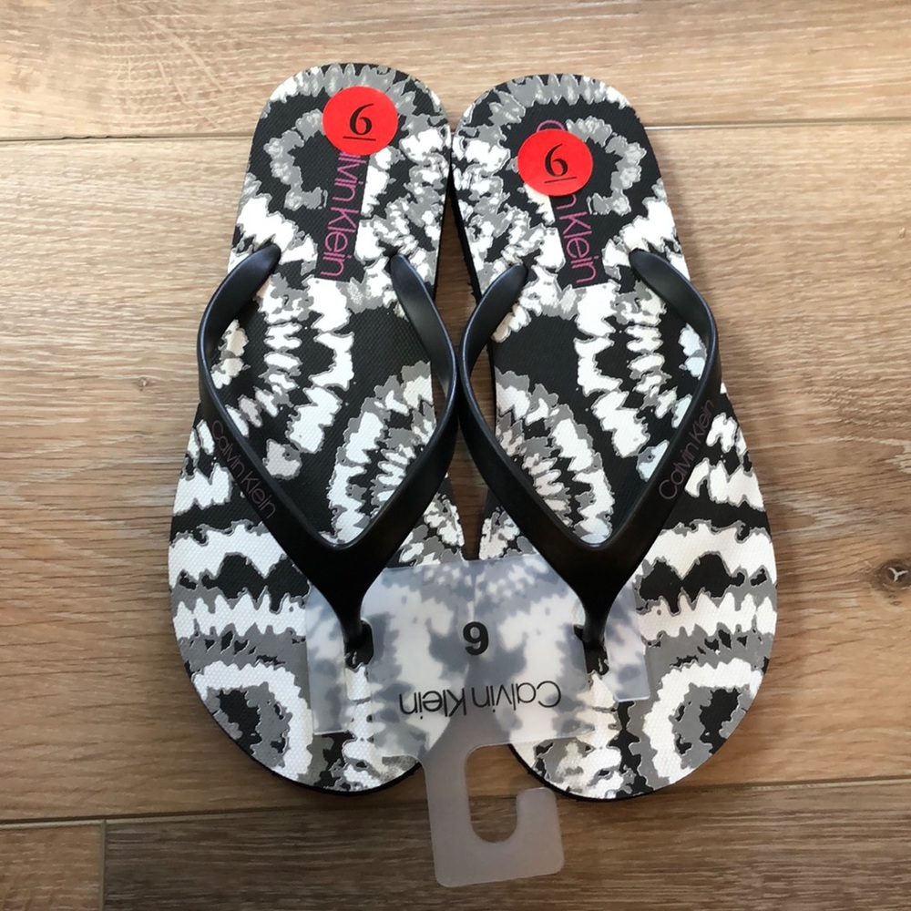 Calvin Klein flip flops